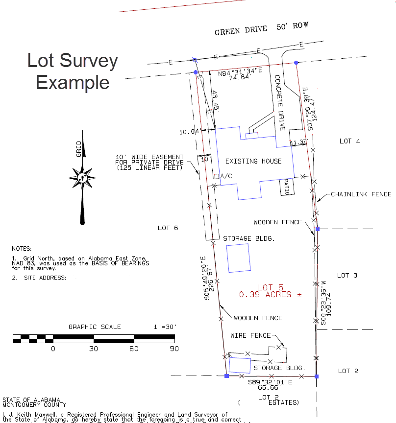 lot survey | residential mortgage survey